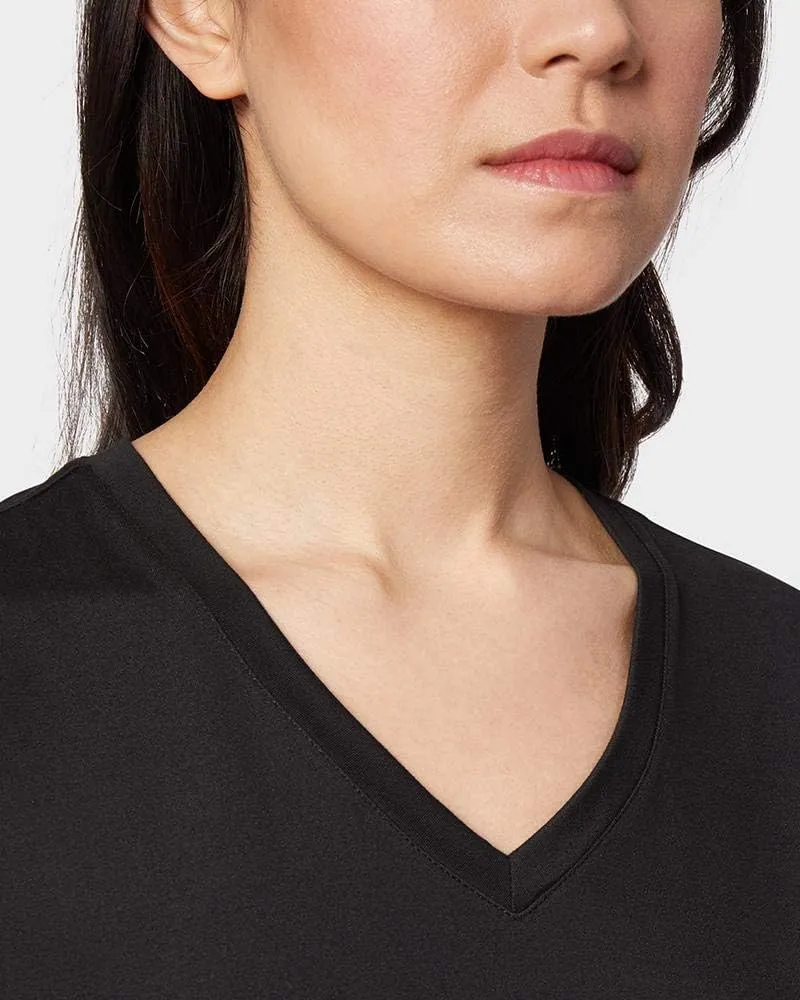 32 DEGREES Womens Cool Short Sleeve V-Neck Relaxed Sleep TEE