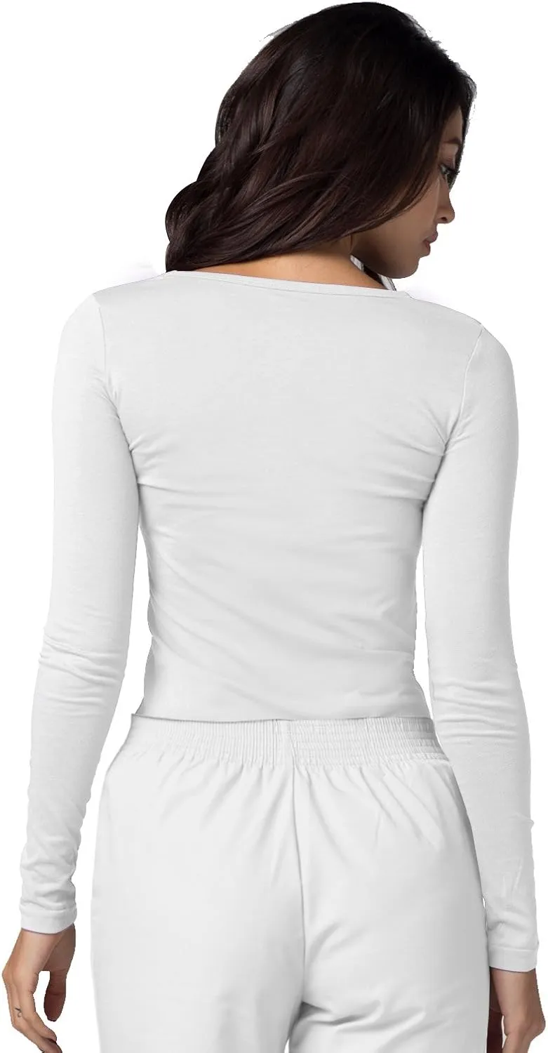 Adar Underscrubs for Women 3 Pack - Long Sleeve Underscrub Comfort Tee