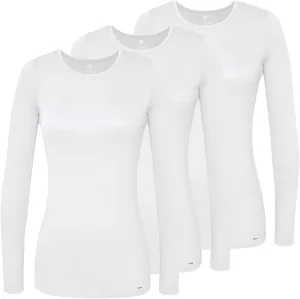 Adar Underscrubs for Women 3 Pack - Long Sleeve Underscrub Comfort Tee