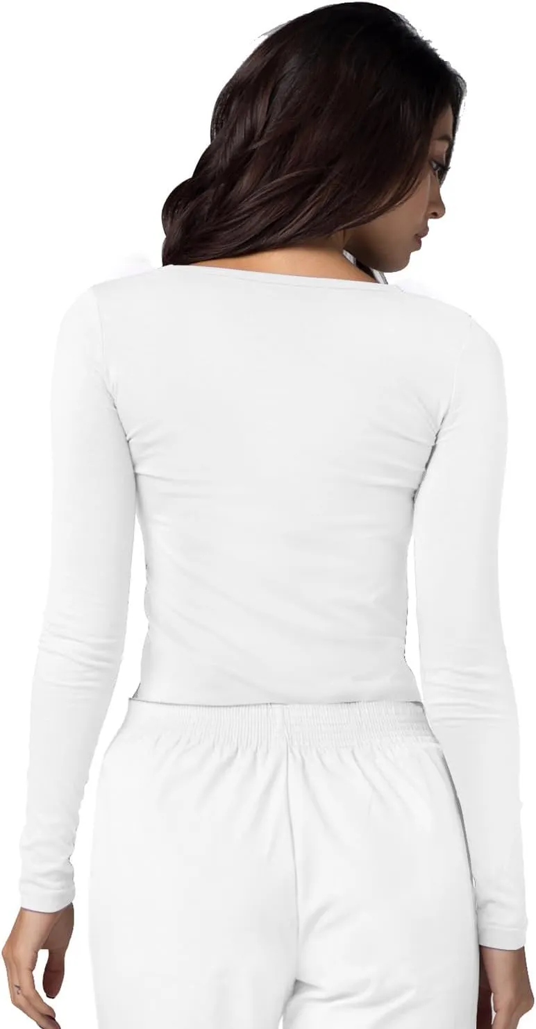 Adar Underscrubs for Women 3 Pack - Long Sleeve Underscrub Comfort Tee
