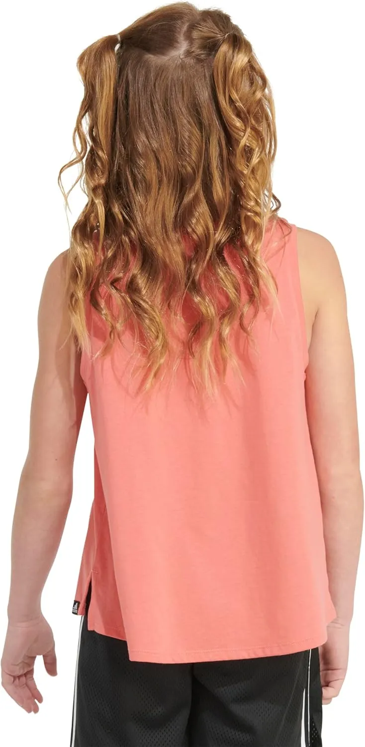 adidas Girls' Sleeveless Tie-Back Tank Top