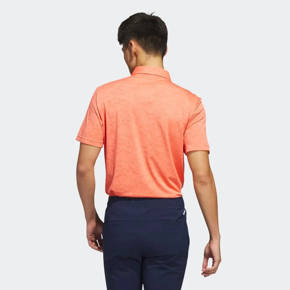 adidas Men's Textured Jacquard Golf Polo Shirt