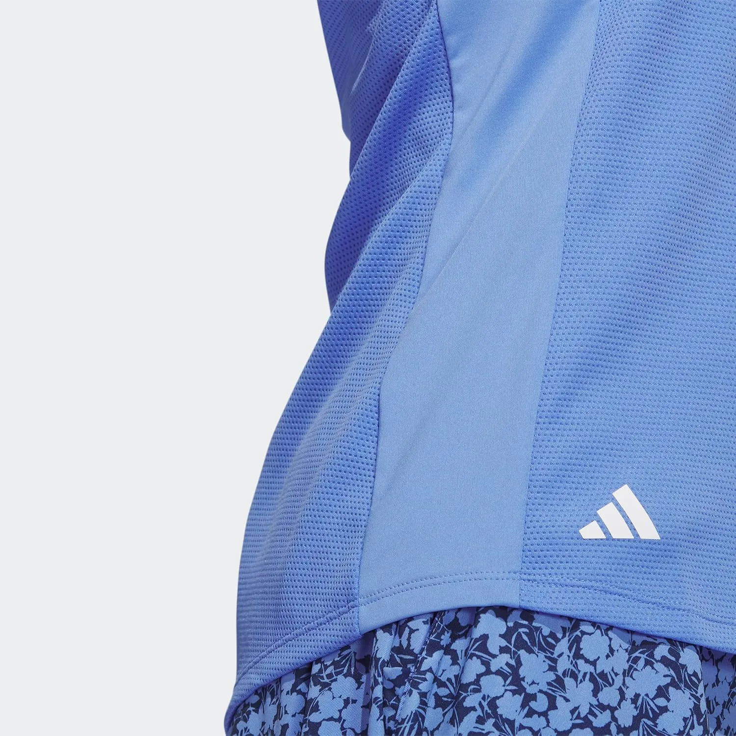 adidas Women's Textured Sleeveless Golf Polo Shirt