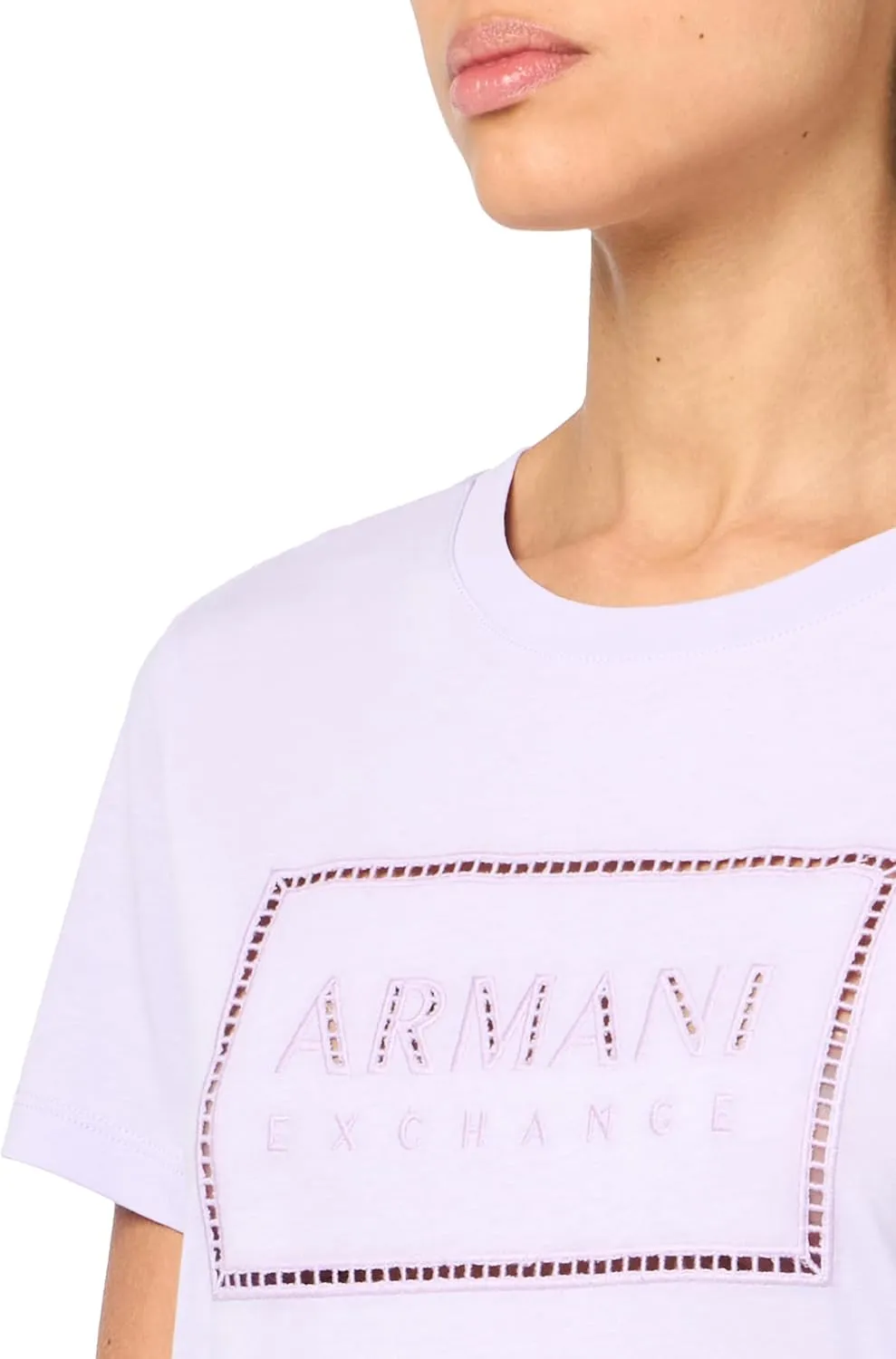 Armani Exchange Women's Embroidered Logo Cotton T-Shirt