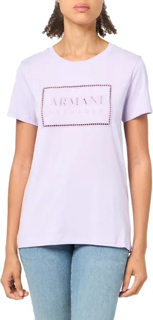 Armani Exchange Women's Embroidered Logo Cotton T-Shirt