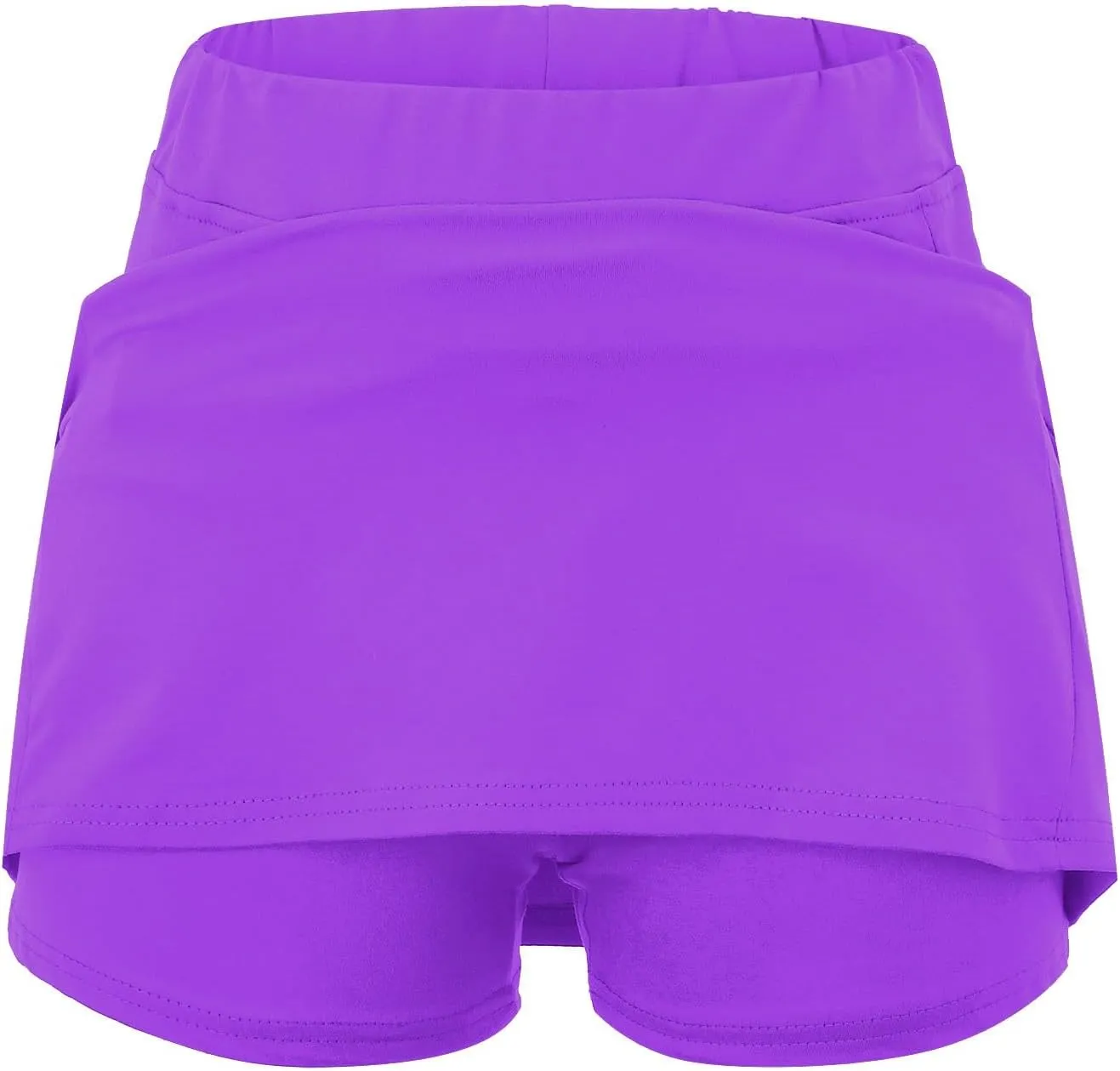 Athletic Skirts Women Solid Mid Waist Culottes Short Skirts Skinny Pants Tummy Control Plus Size Skort Womens Golf