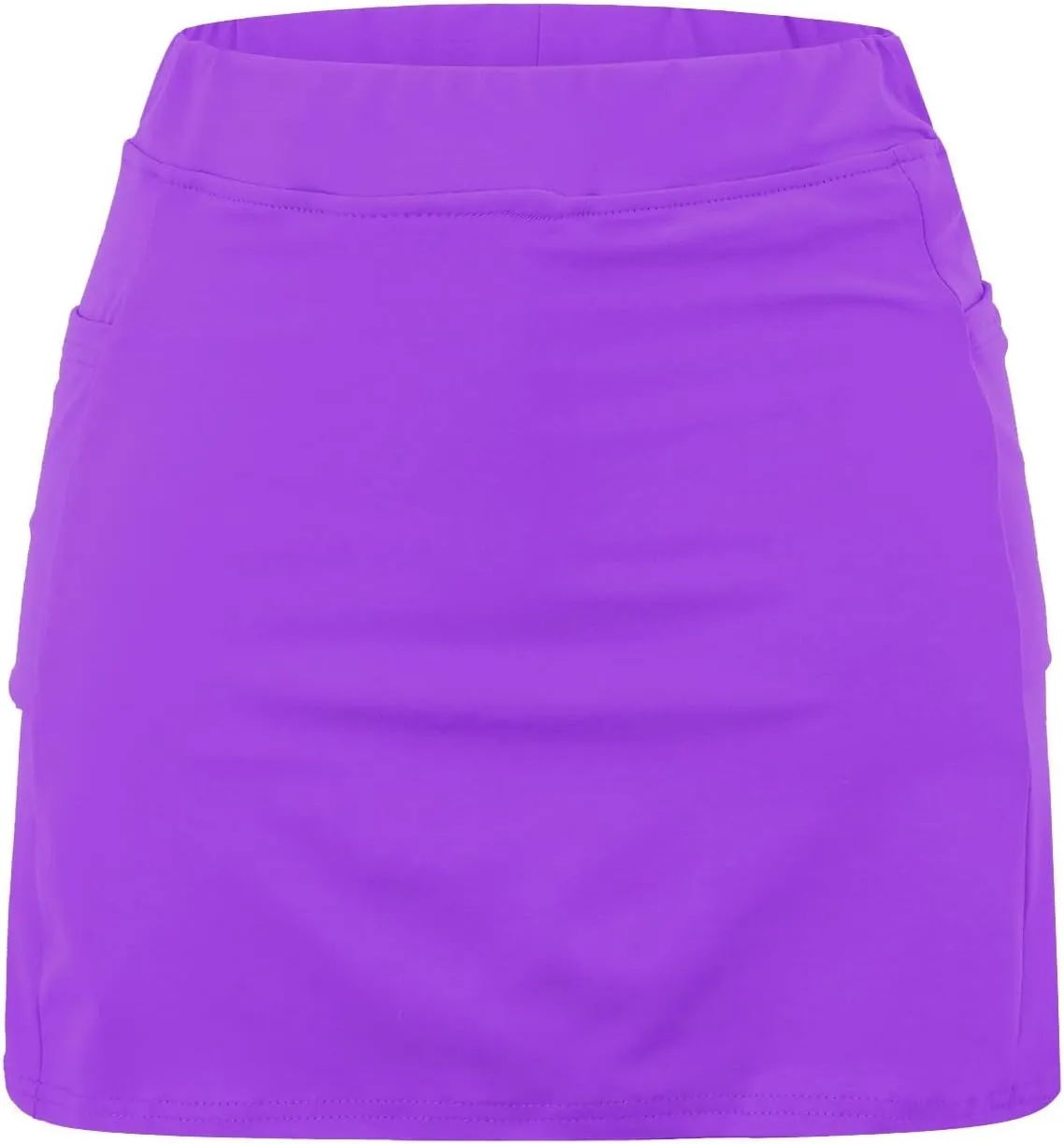Athletic Skirts Women Solid Mid Waist Culottes Short Skirts Skinny Pants Tummy Control Plus Size Skort Womens Golf
