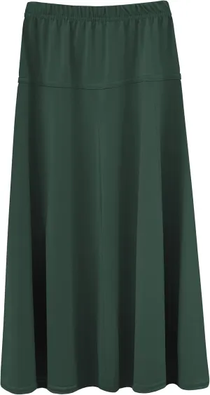 BABY O Girls Kids Basic Stretch Slinky Knit A-Line Ankle Length Maxi Skirt for 4 to 18 Years Old