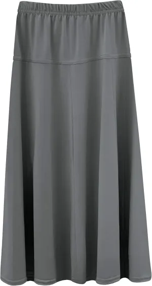 BABY O Girls Kids Basic Stretch Slinky Knit A-Line Ankle Length Maxi Skirt for 4 to 18 Years Old