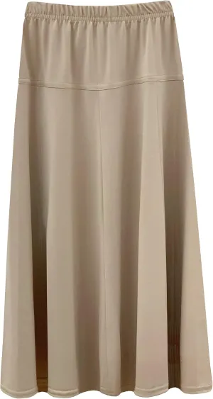 BABY O Girls Kids Basic Stretch Slinky Knit A-Line Ankle Length Maxi Skirt for 4 to 18 Years Old