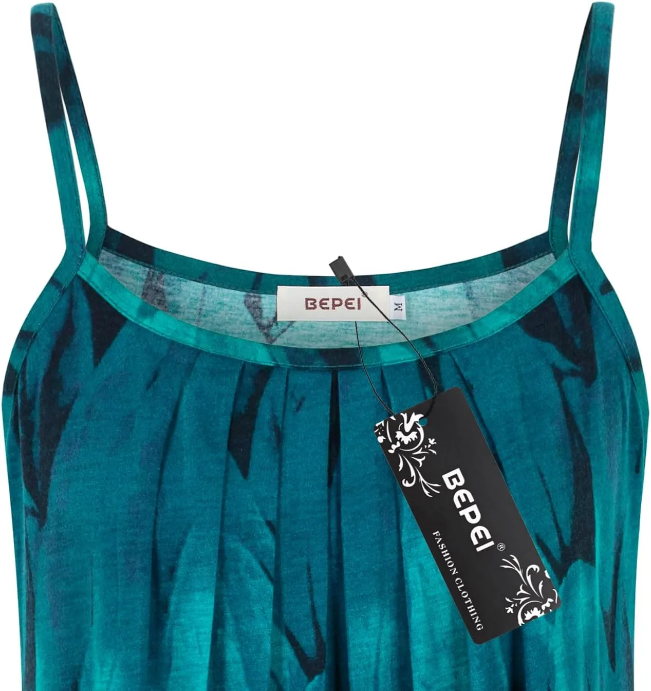 BEPEI Women Loose Casual Summer Pleated Flowy Sleeveless Camisole Tank Tops