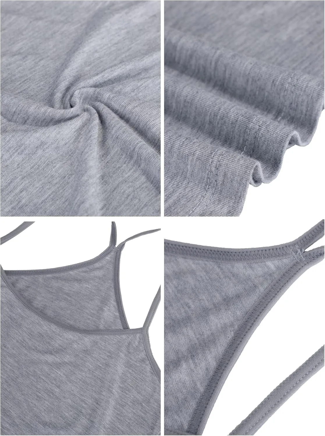 Boao 3 Pieces Women Camisoles Basic Stretch Cami with Y-Back Spaghetti Strap Tank Tops, 3 Colors