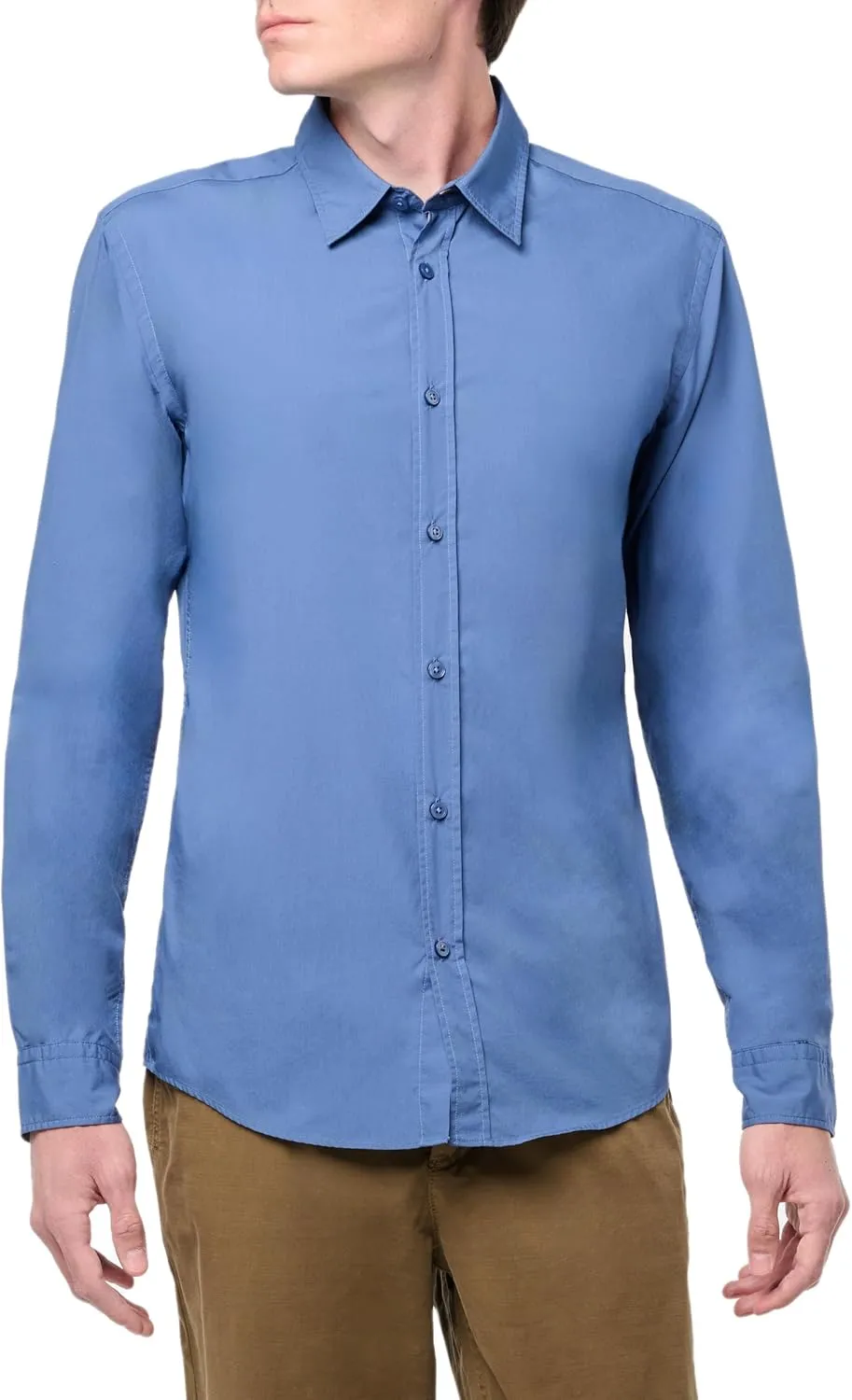 BOSS Men's Popelin Cotton Button Down Shirt
