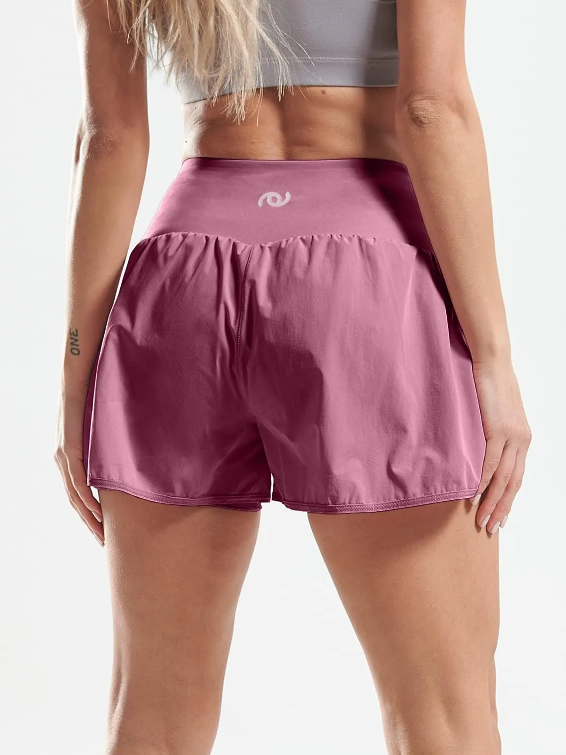 CADMUS 2 in 1 Women's Workout Shorts for Athletic Gym Running Shorts with Phone Pockets