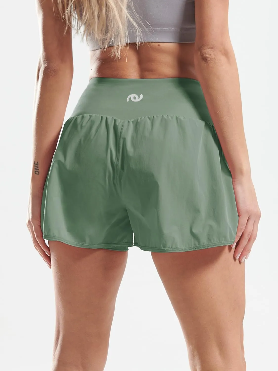 CADMUS 2 in 1 Women's Workout Shorts for Athletic Gym Running Shorts with Phone Pockets