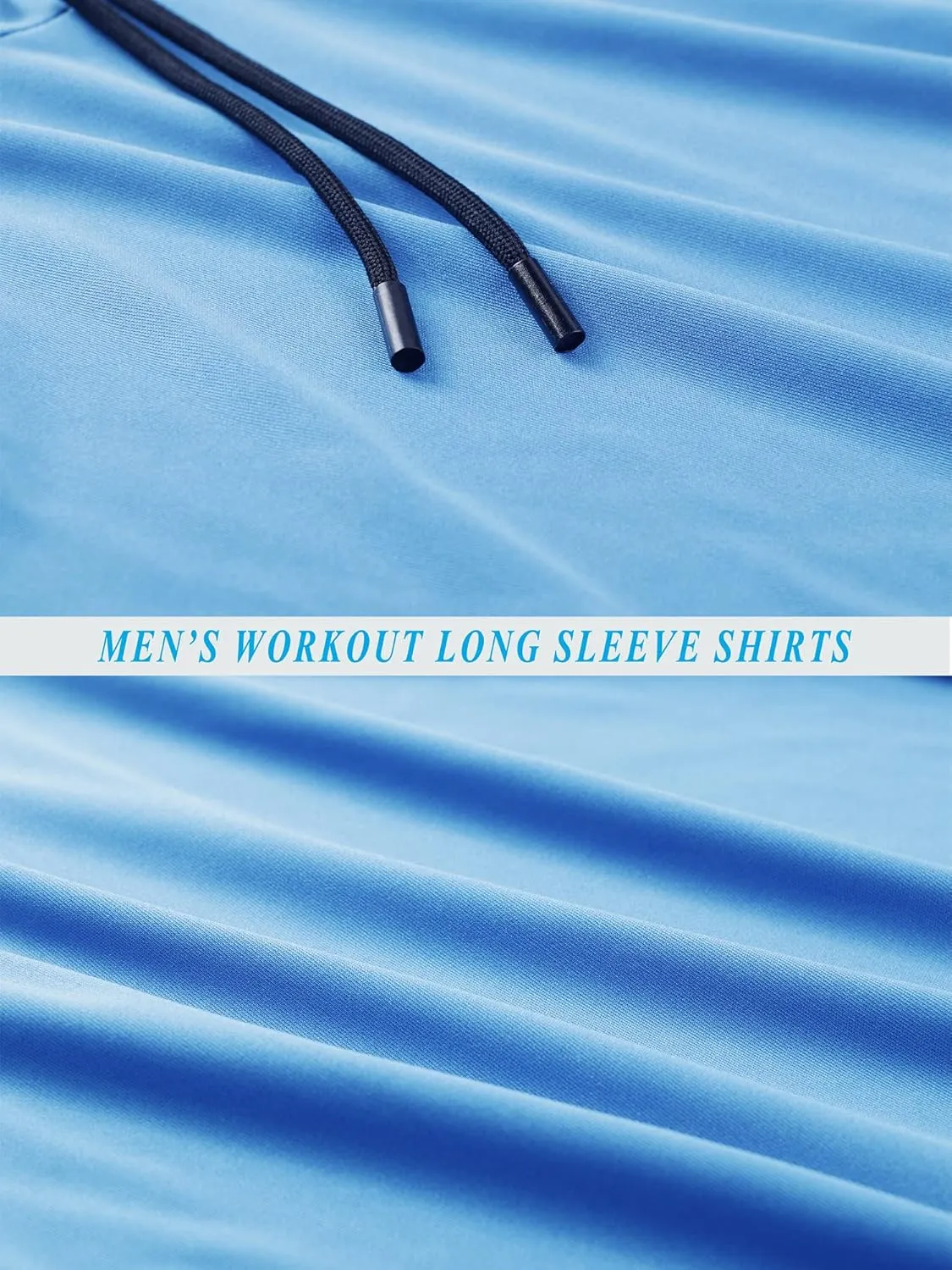 CADMUS Men's Workout Long Sleeve Fishing Shirts UPF 50  Sun Protection Dry Fit Hoodies