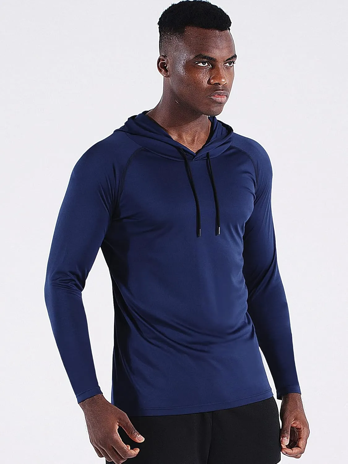 CADMUS Men's Workout Long Sleeve Fishing Shirts UPF 50  Sun Protection Dry Fit Hoodies