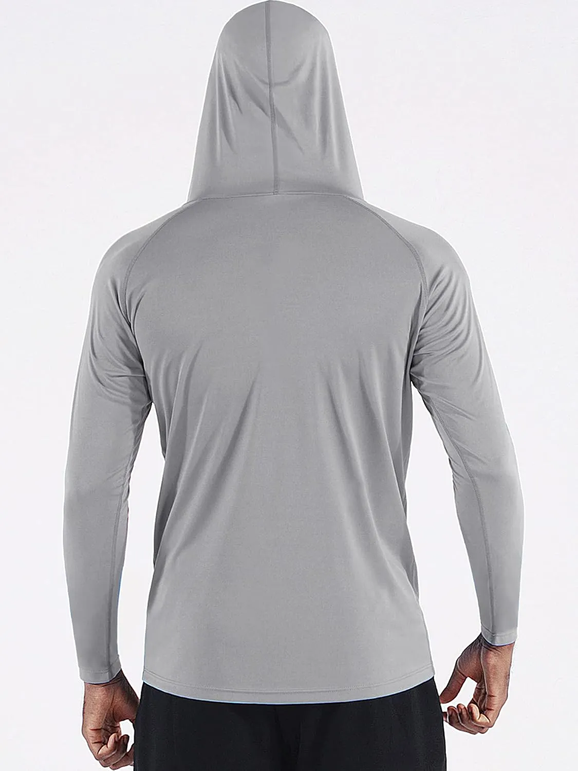 CADMUS Men's Workout Long Sleeve Fishing Shirts UPF 50  Sun Protection Dry Fit Hoodies
