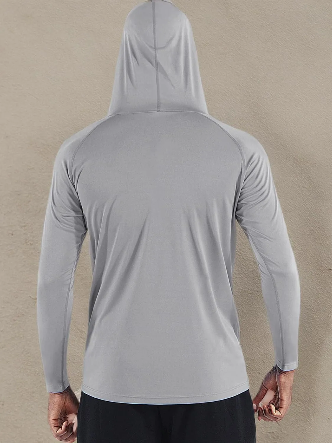 CADMUS Men's Workout Long Sleeve Fishing Shirts UPF 50  Sun Protection Dry Fit Hoodies