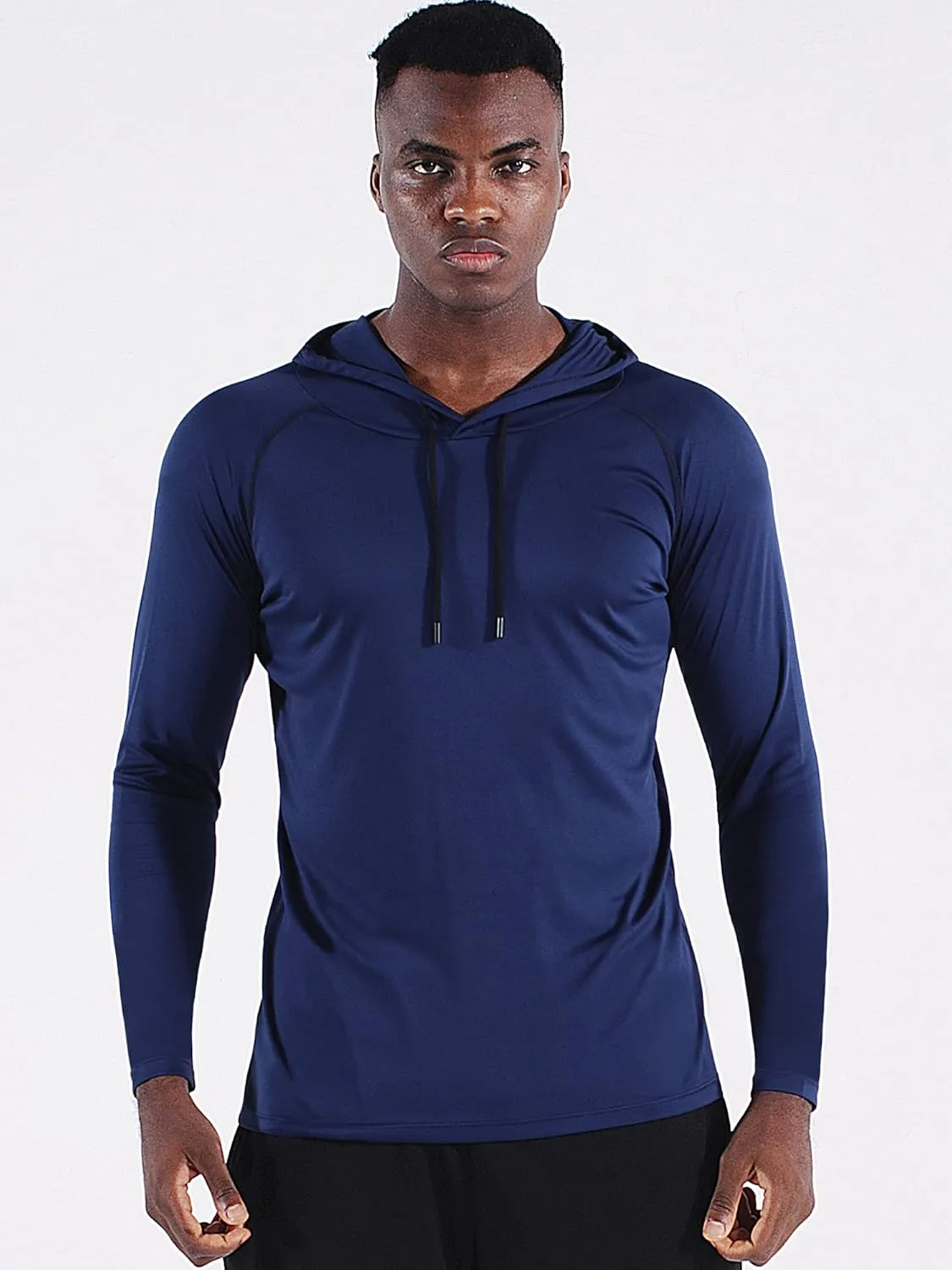CADMUS Men's Workout Long Sleeve Fishing Shirts UPF 50  Sun Protection Dry Fit Hoodies