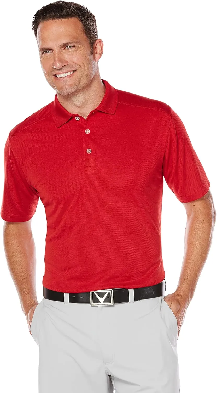 Callaway Men's Short Sleeve Core Performance Stretch Golf Polo, Sun Protection, Moisture-Wicking (Available in Big & Tall)