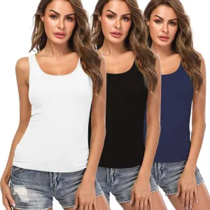 Camisoles for Women with Built in Bra,Basic Yoga Top Layering Tank Top Padded Bra Undershirt(S-3XL)