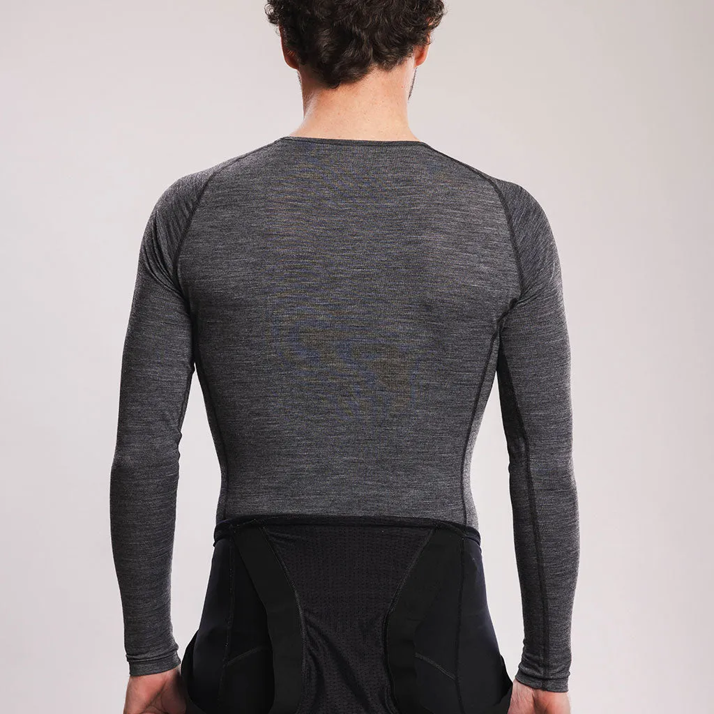 Canvas Solid Longsleeve Merino Baselayer Coal