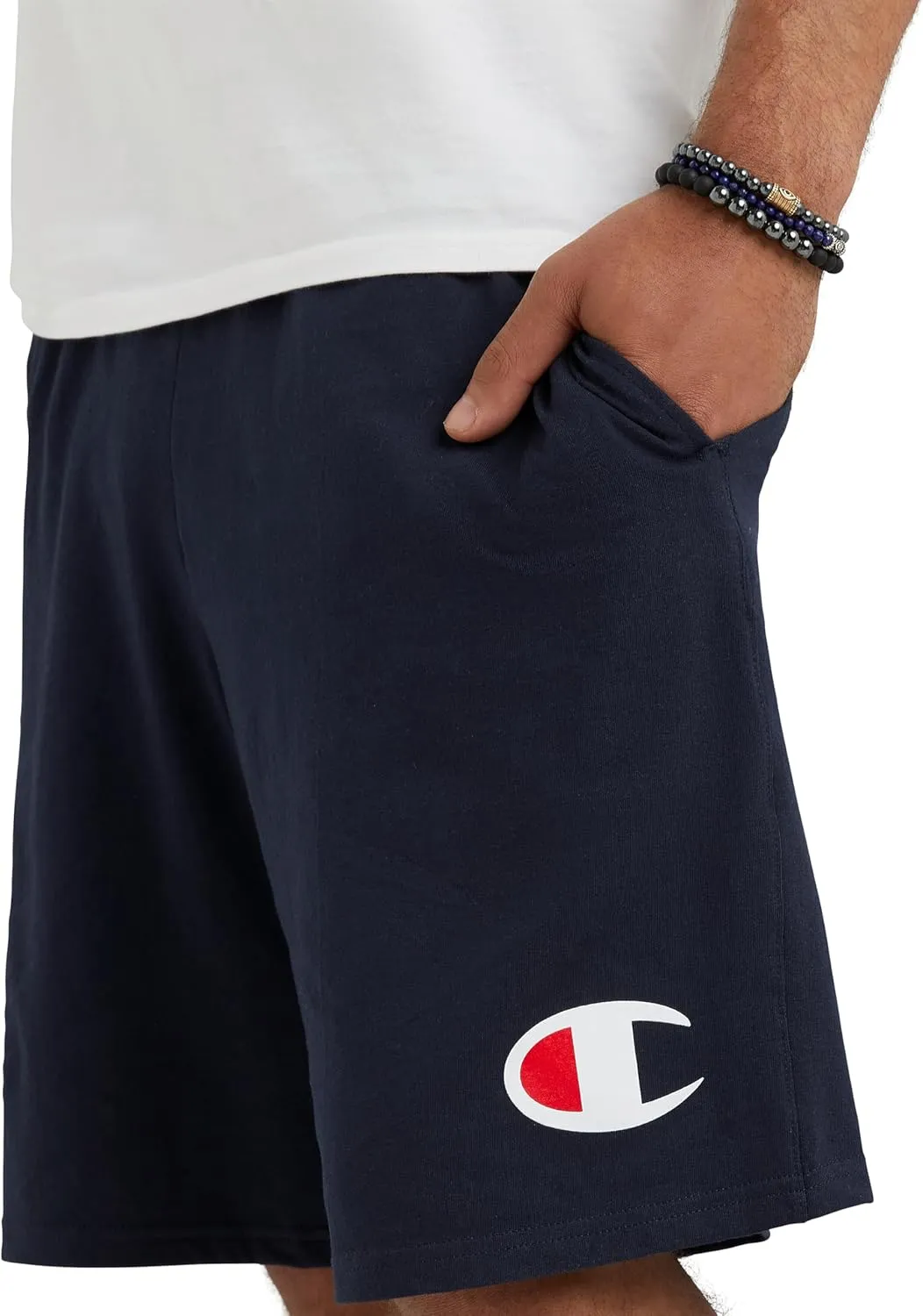 Champion Men's Lightweight Lounge Casual Jersey Knit Weekend Shorts (Reg. or Big & Tall)