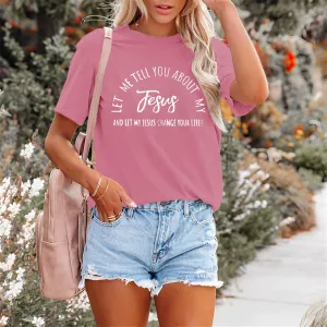 Christian Shirts for Women Summer Casual Short Sleeveless Jesus Tee Tops