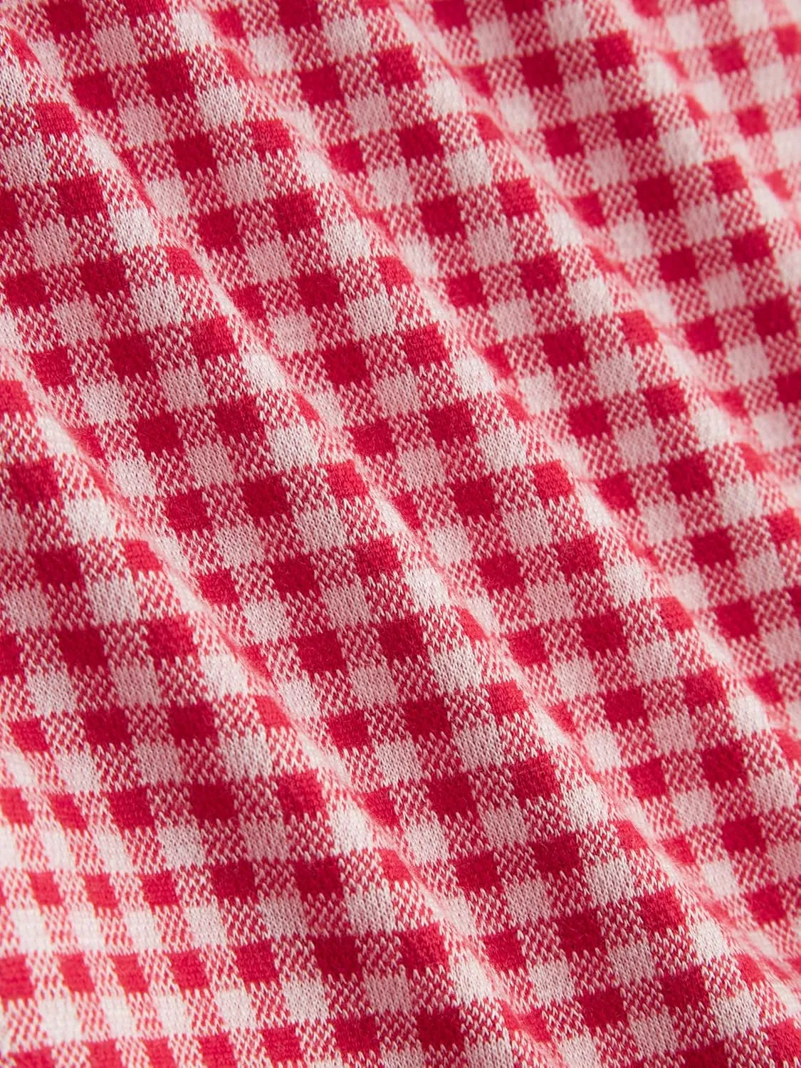 CIDER Tank Top for Women Boat Neck Gingham Slim Fit Bowknot Sleeveless Knit Fabric Checks Pattern Cute Top