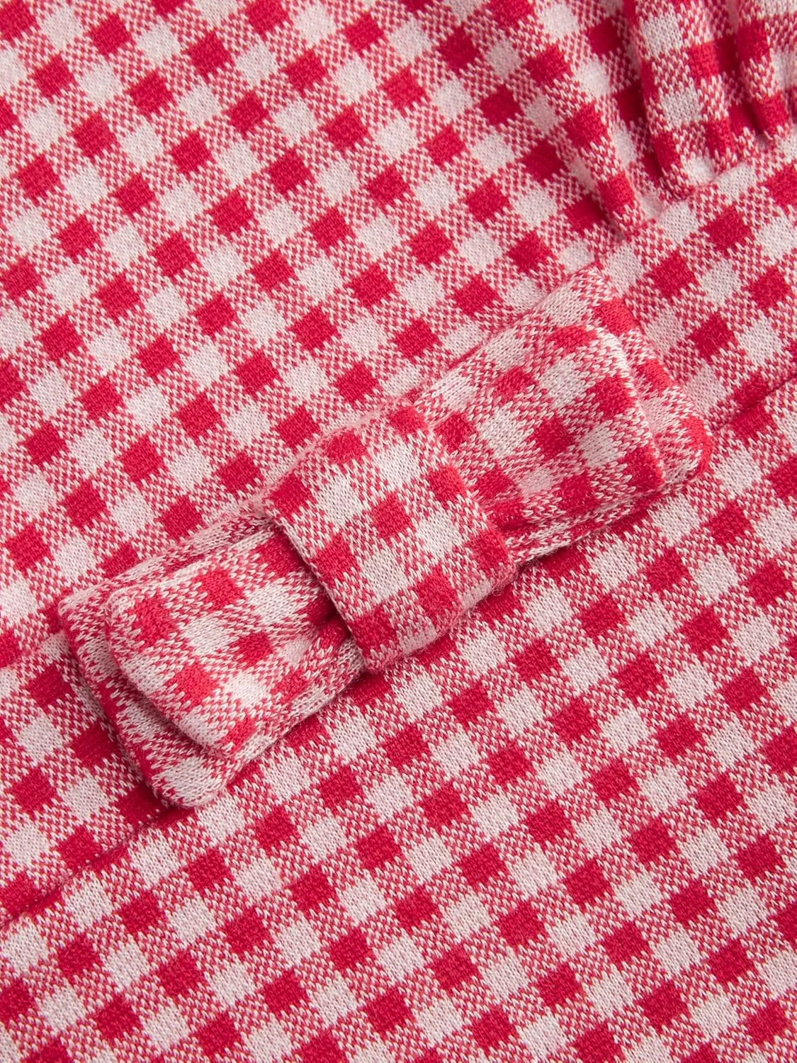 CIDER Tank Top for Women Boat Neck Gingham Slim Fit Bowknot Sleeveless Knit Fabric Checks Pattern Cute Top
