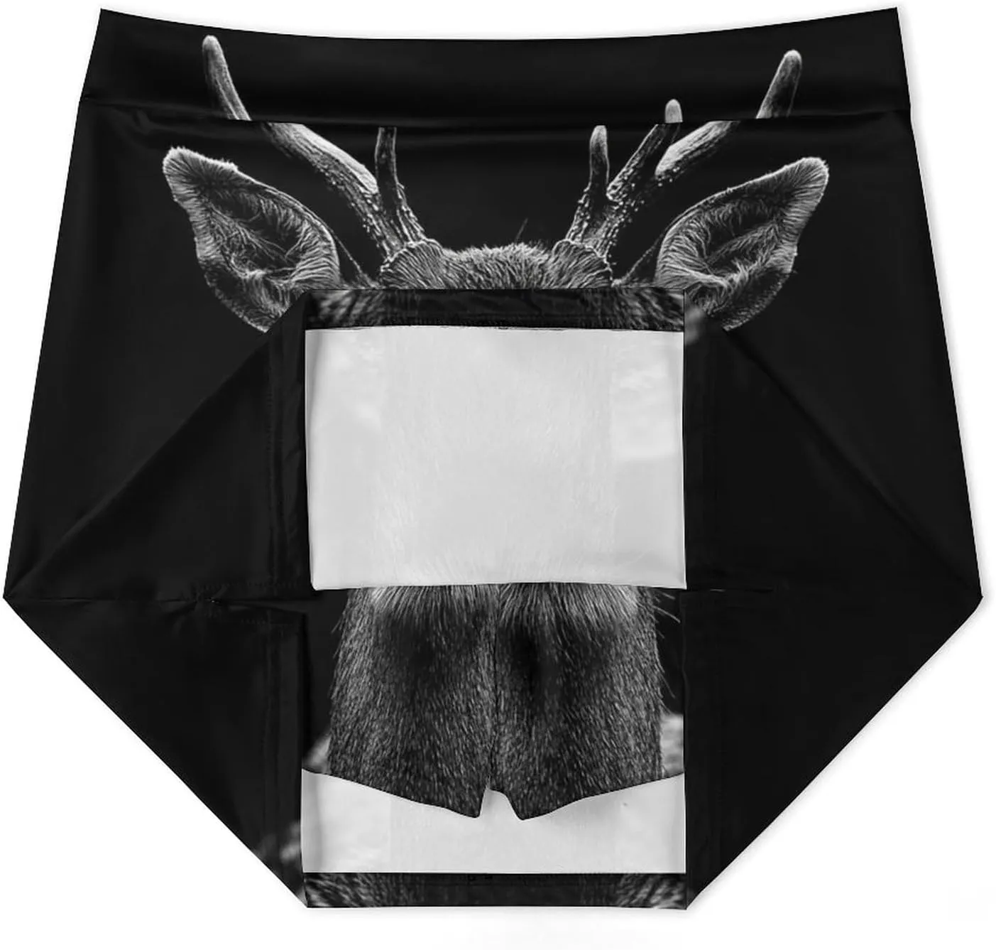 Close Up of Deer Head Women's Mini Tennis Skirt with Shorts Underneath Athletic Workout Cute Skorts