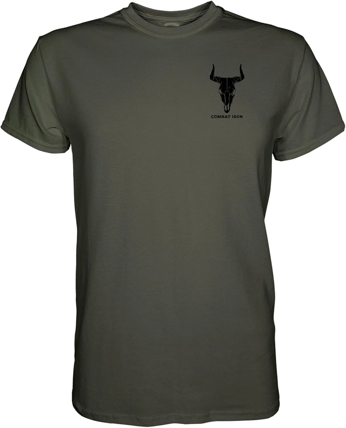 Combat Iron Men's Graphic T-Shirt | Go Milk a Bull | Cotton-Poly Blend | Athletic Fit, Tagless Comfort