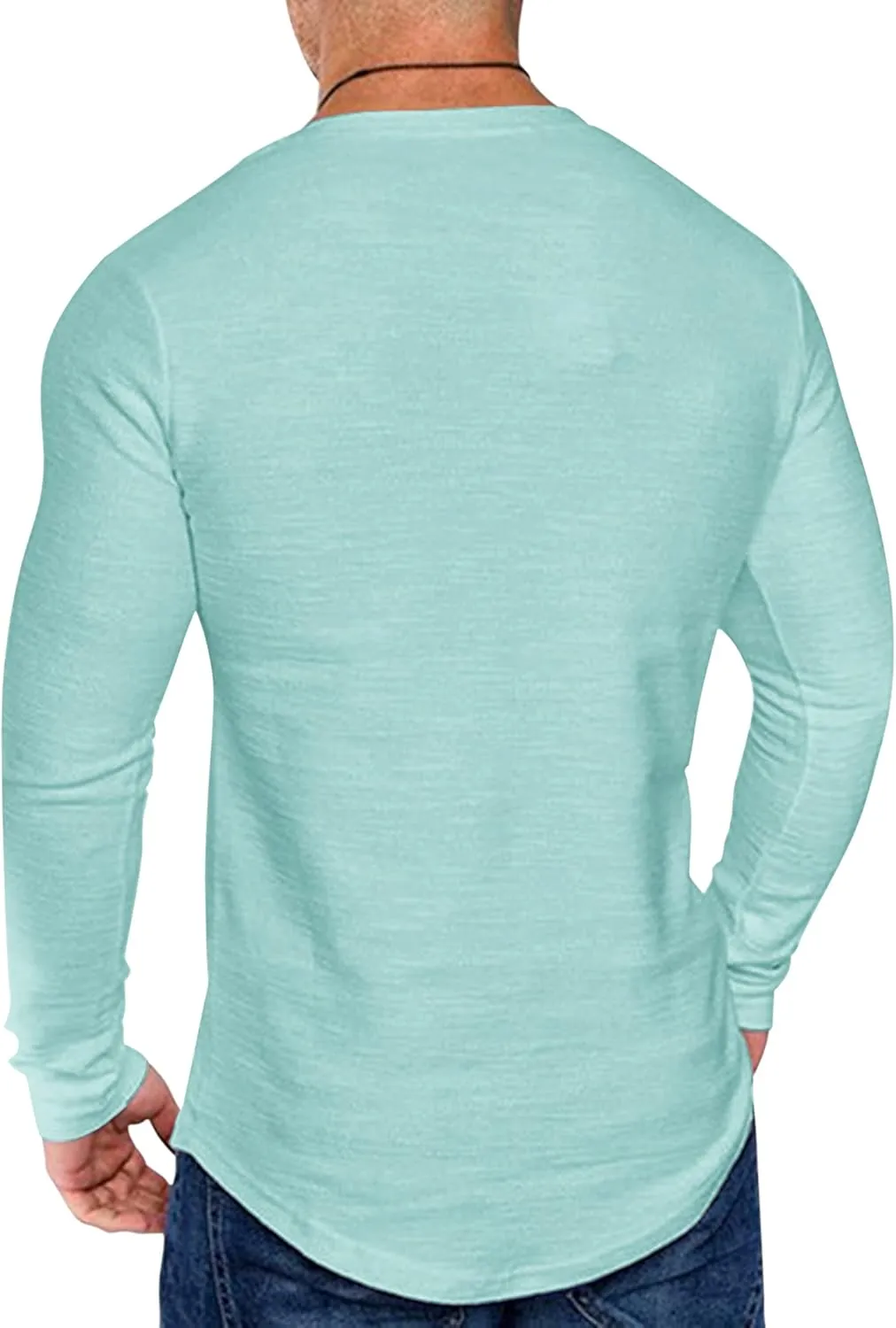 COOFANDY Men 2 Pack Muscle Fitted T Shirt Gym Workout Athletic Long Sleeves Tee