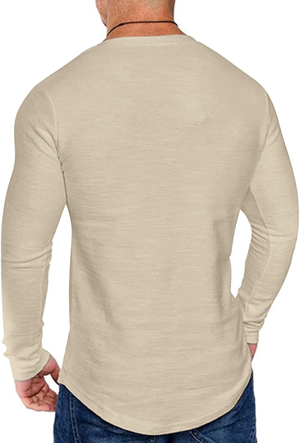 COOFANDY Men 2 Pack Muscle Fitted T Shirt Gym Workout Athletic Long Sleeves Tee