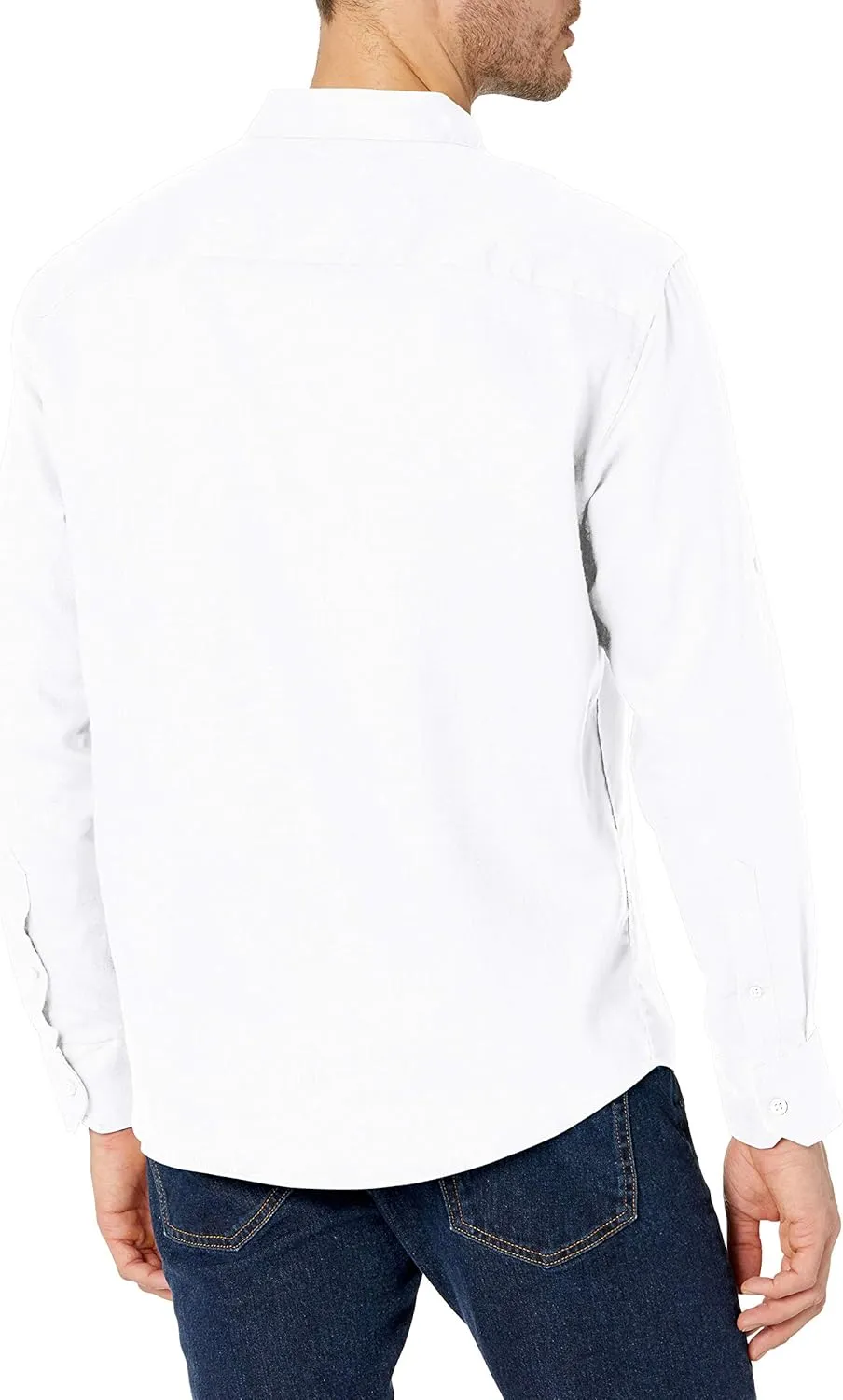 Cubavera Men's Standard Travelselect Linen-Blend Long Sleeve Button-Down Shirt, Classic Fit, Wrinkle Resistant