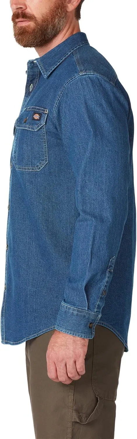 Dickies Men's Flex Denim Long Sleeve Shirt