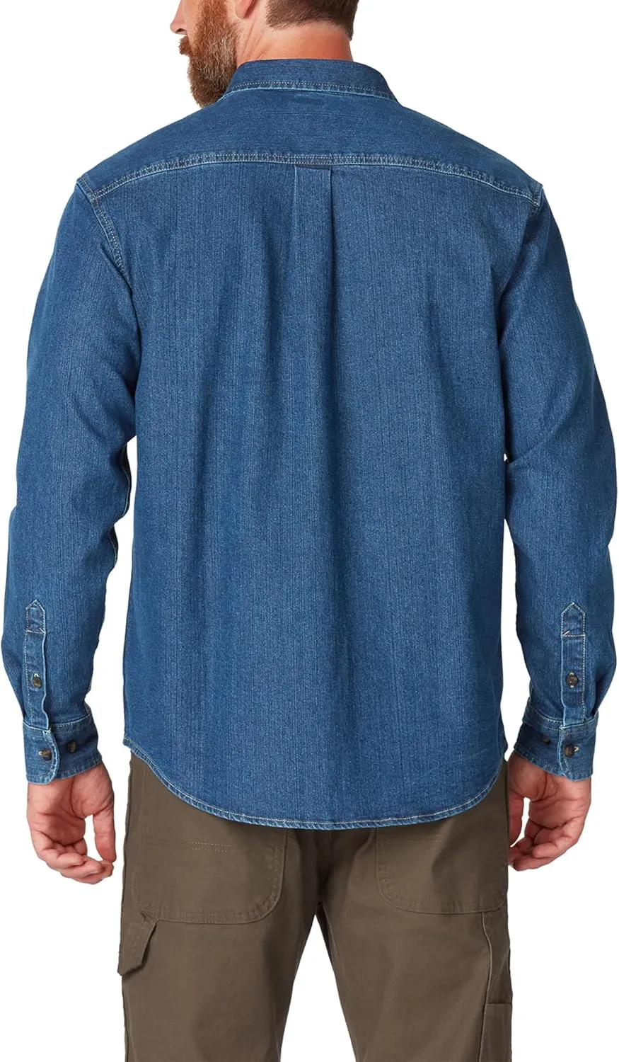 Dickies Men's Flex Denim Long Sleeve Shirt