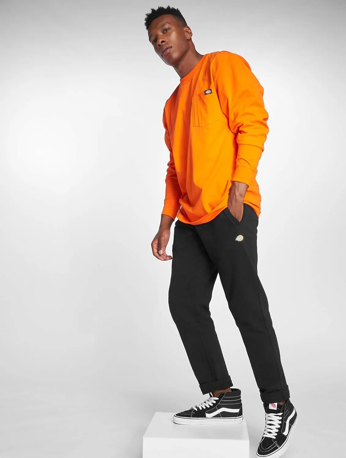 Dickies Men's Long Sleeve Heavyweight Crew Neck