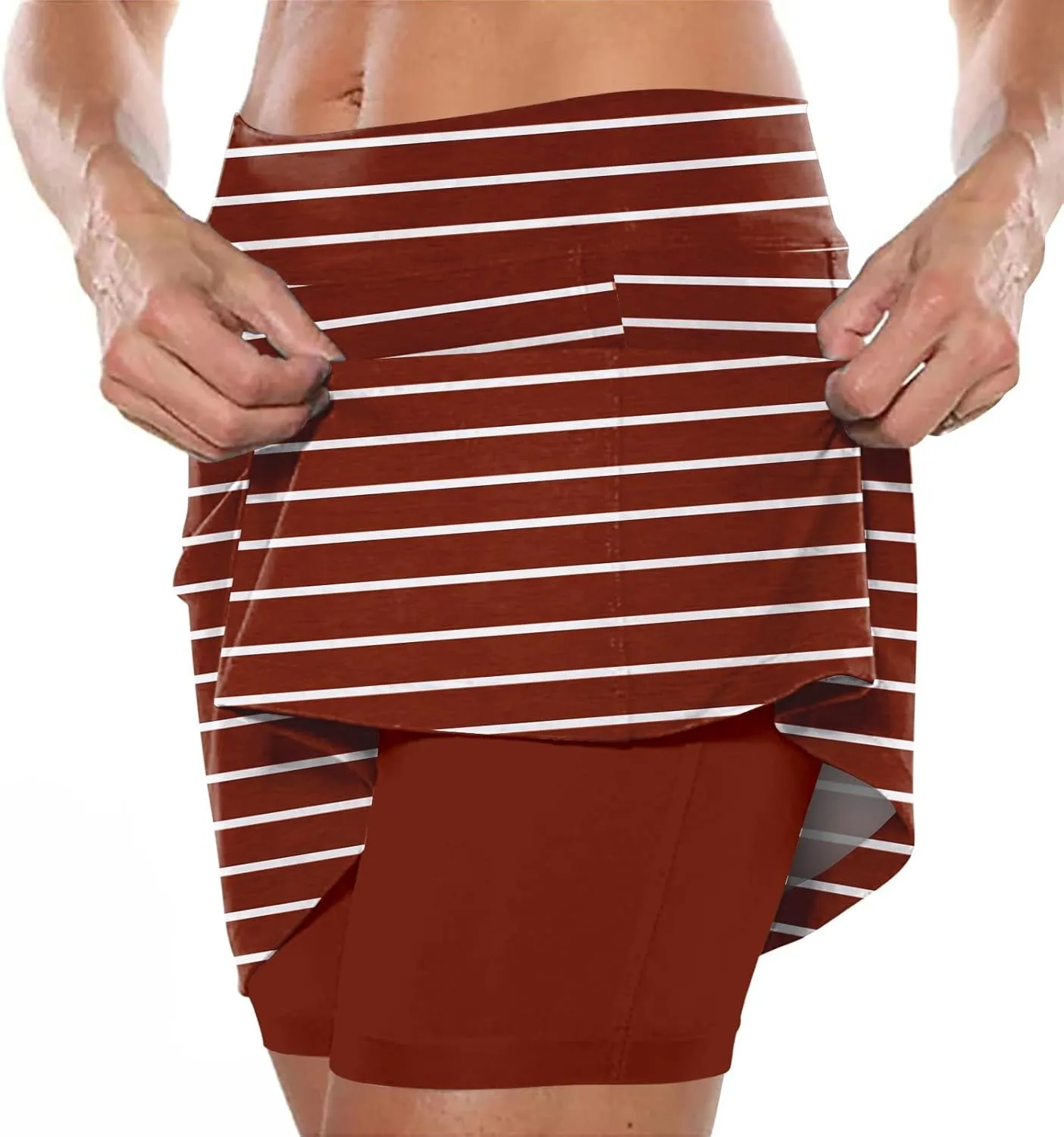 Elastic Yoga Skirt for Women Waist Culottes Short Skirts Skinny Pants Mid Waist Tennis Skirts Skorts for Women with