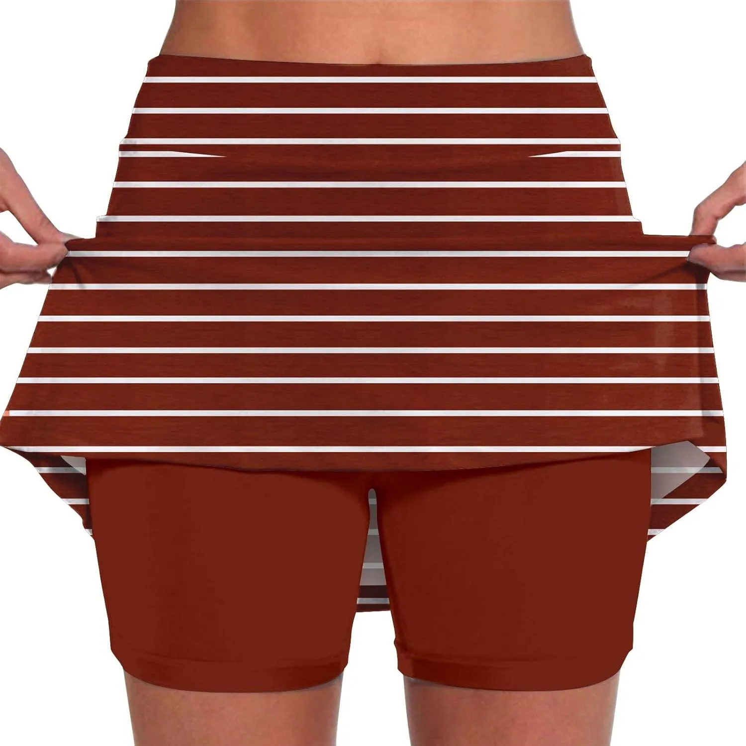 Elastic Yoga Skirt for Women Waist Culottes Short Skirts Skinny Pants Mid Waist Tennis Skirts Skorts for Women with