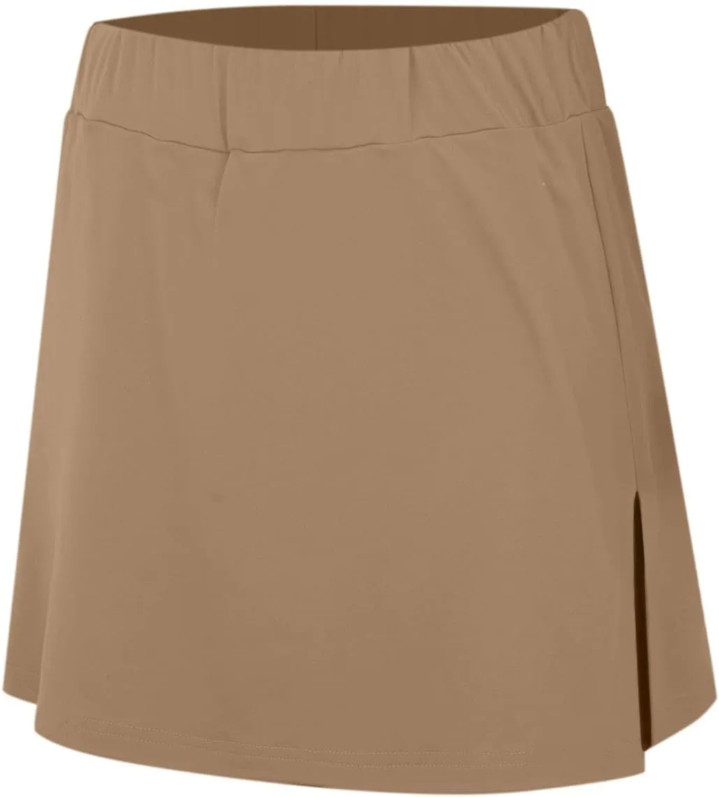 Elastic Yoga Skorts for Women Plus Size Tummy Control High Waisted Athletic Tennis Golf Culottes Pockets Shorts