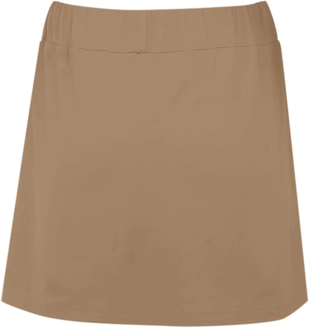 Elastic Yoga Skorts for Women Plus Size Tummy Control High Waisted Athletic Tennis Golf Culottes Pockets Shorts