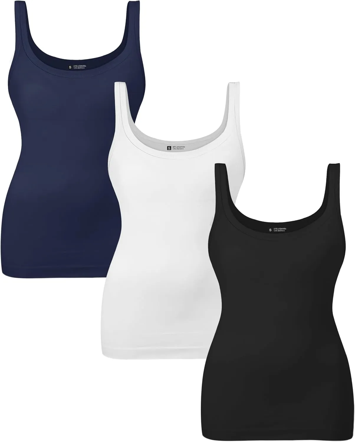 EUYZOU Womens Shapewear Tummy Control Tank Top Scoop Neck Seamless Compression Tanks for Women Body Shaper Camisole Top