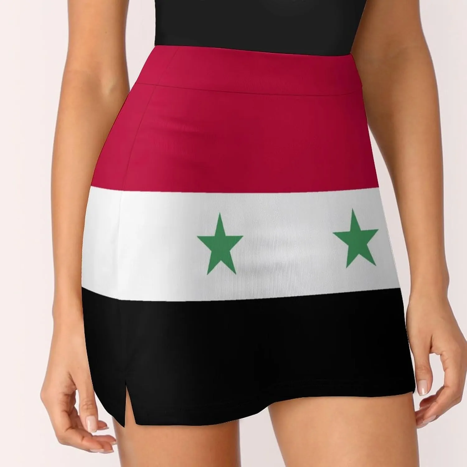 Fattyeery Skirts Casual Golf-Skorts Uganda Flag for Women Knee Length Comfort Skort Women's High Waist Athletic Skirt