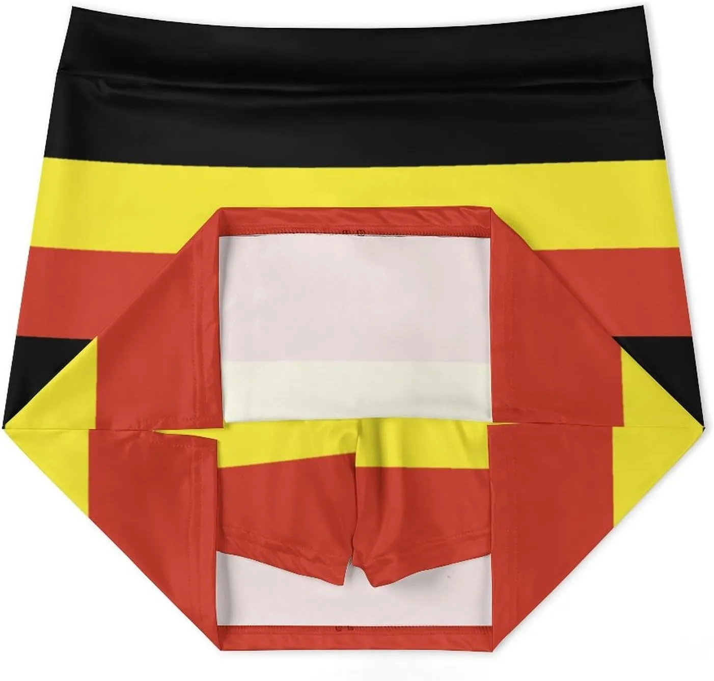 Fattyeery Skirts Casual Golf-Skorts Uganda Flag for Women Knee Length Comfort Skort Women's High Waist Athletic Skirt
