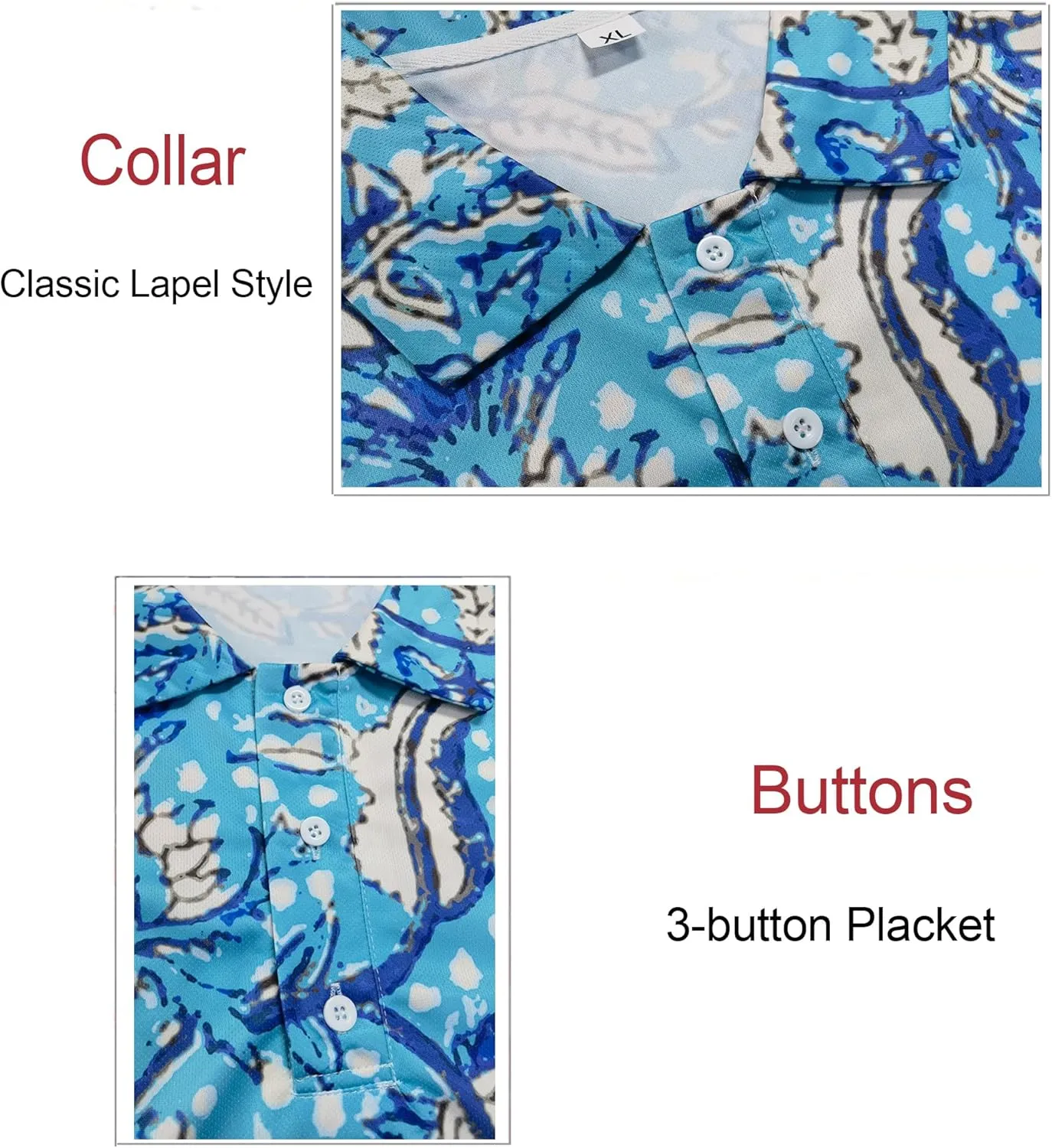 Funny Couple Golf Shirts,Matching Hawaiian Golf Shirt for Couple,Moisture Wicking Couple Polo Shirt for Men Women