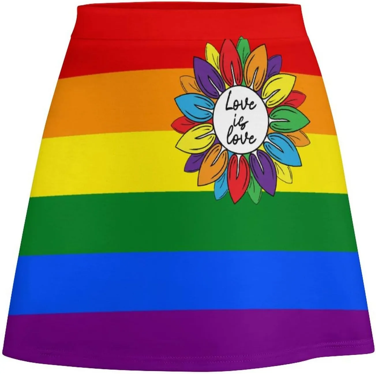 Gay Pride Flag Short Skirt Culottes Women Athletic Skorts Golf Skirts Mini Shorts High Waist Breathable Sports Skort