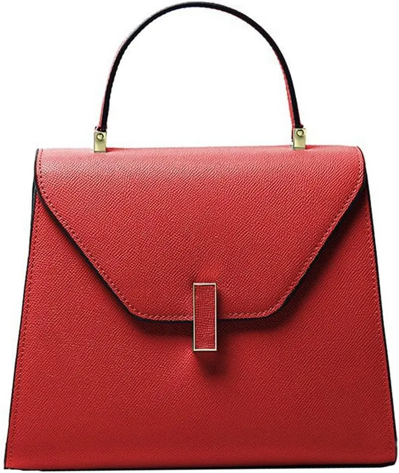 Genuine Leather Handbag Top Handle Purse