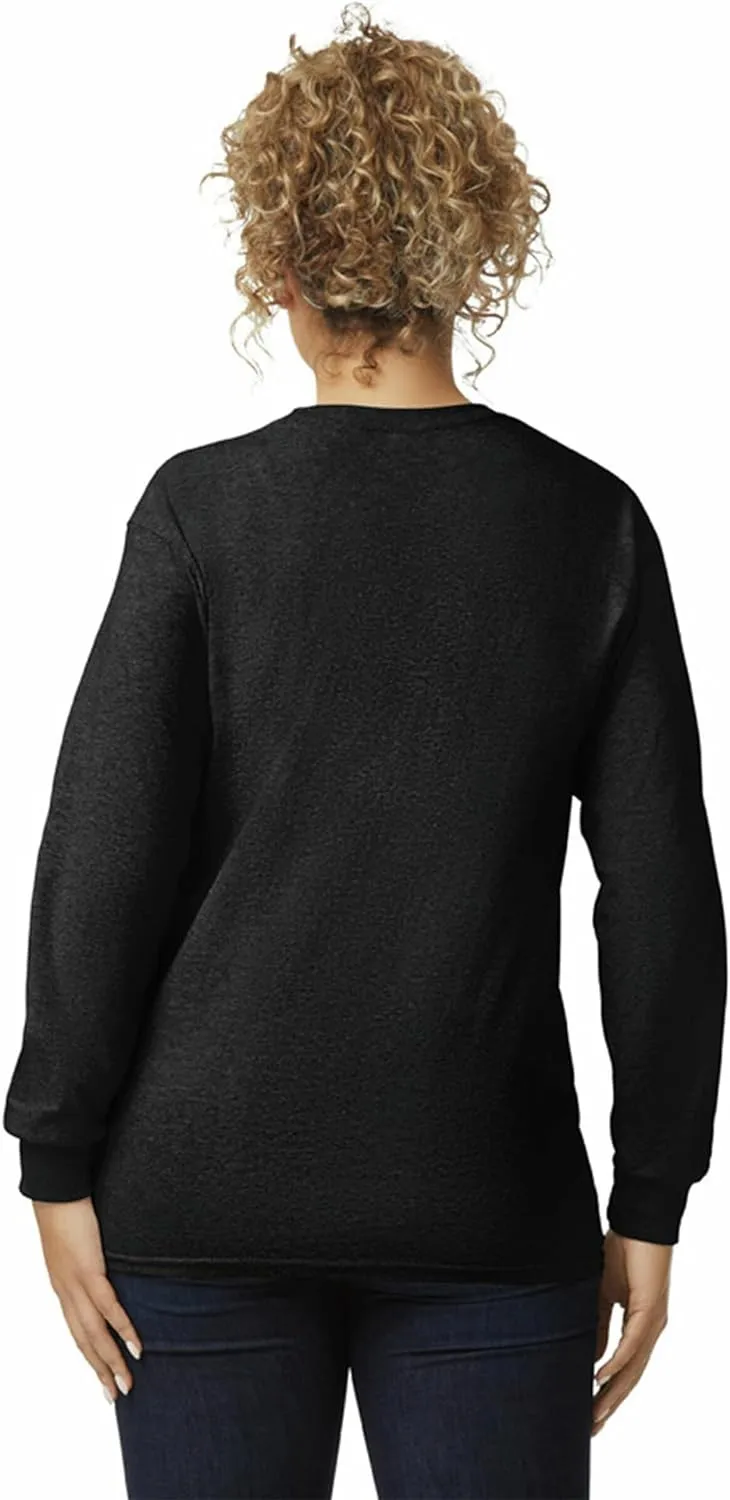Gildan Unisex Adult Ultra Cotton Long Sleeve T-Shirt, Style G2400, Multipack